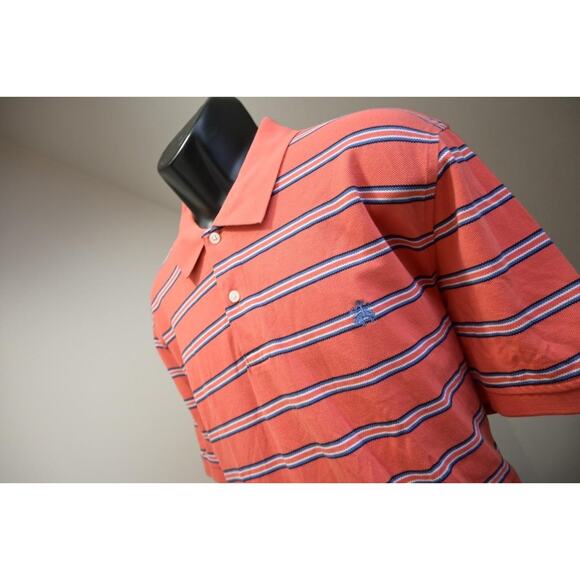 Brooks Brothers Golf Polo 346 Slim Fit Striped Short Sleeve Mens Size 2XL XXL - Picture 1 of 9